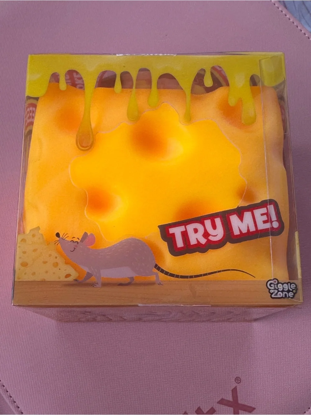 Cheese Squish Squishie Cheese Block Orange Jumbo Fidget Toy Sunny Days NWT New